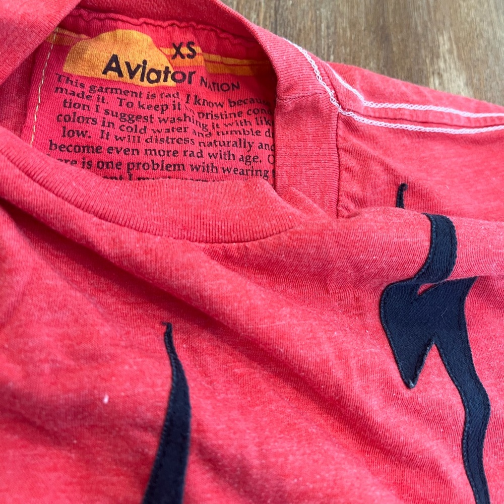 Aviator Nation Lightning Bolt Heather Basic Tee - image 3